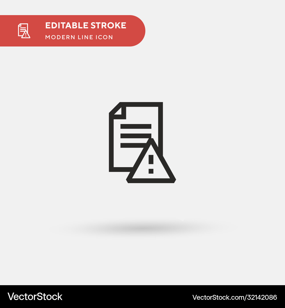 Corrupt file simple icon Corrupt file simple icon Vector Image