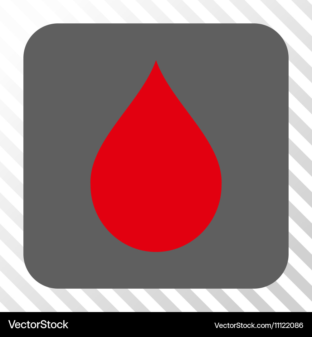 Drop rounded square button vector image