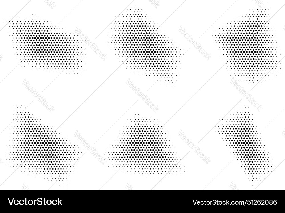 Halftone star pattern reprographic technique Halftone star pattern reprographic technique vector image