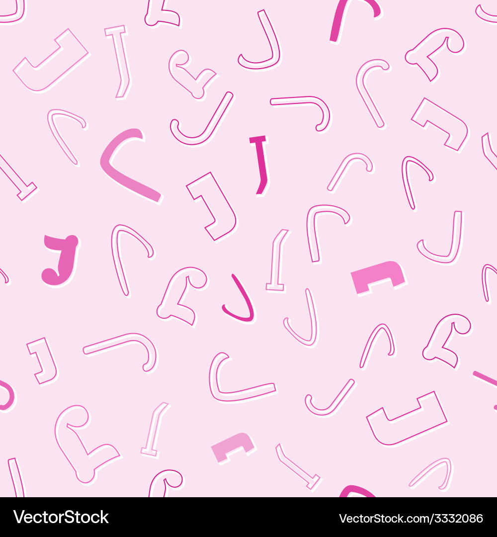 Seamless pattern with character j Vector Image