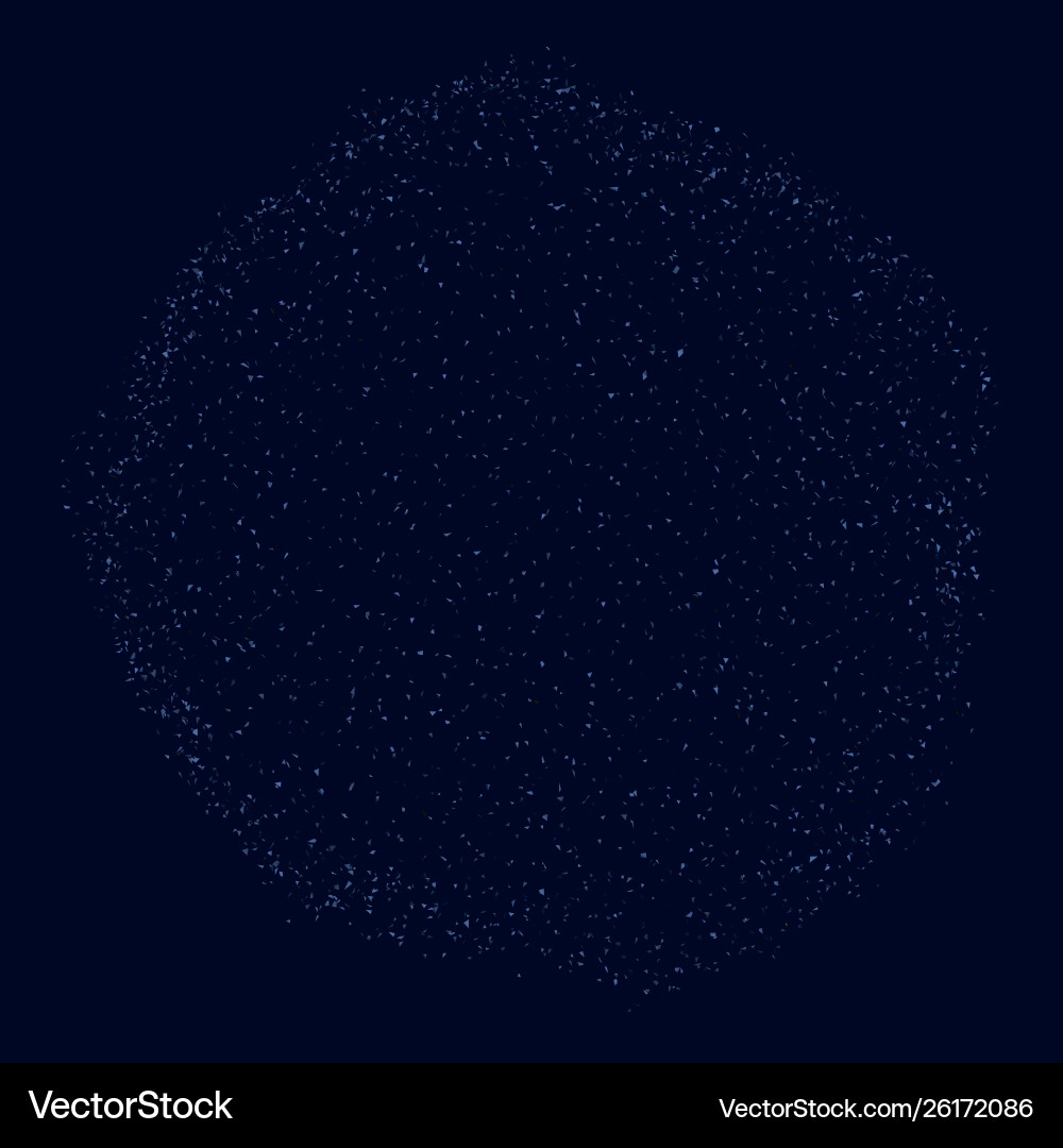 Sphere consisting many small particles Sphere consisting many small particles vector image