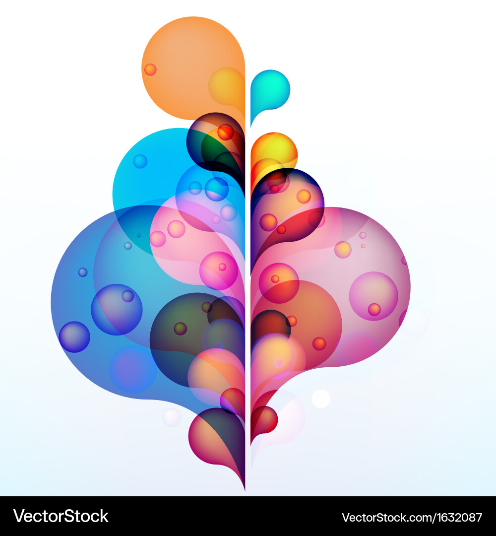 Abstract colored background with circles eps10 Vector Image