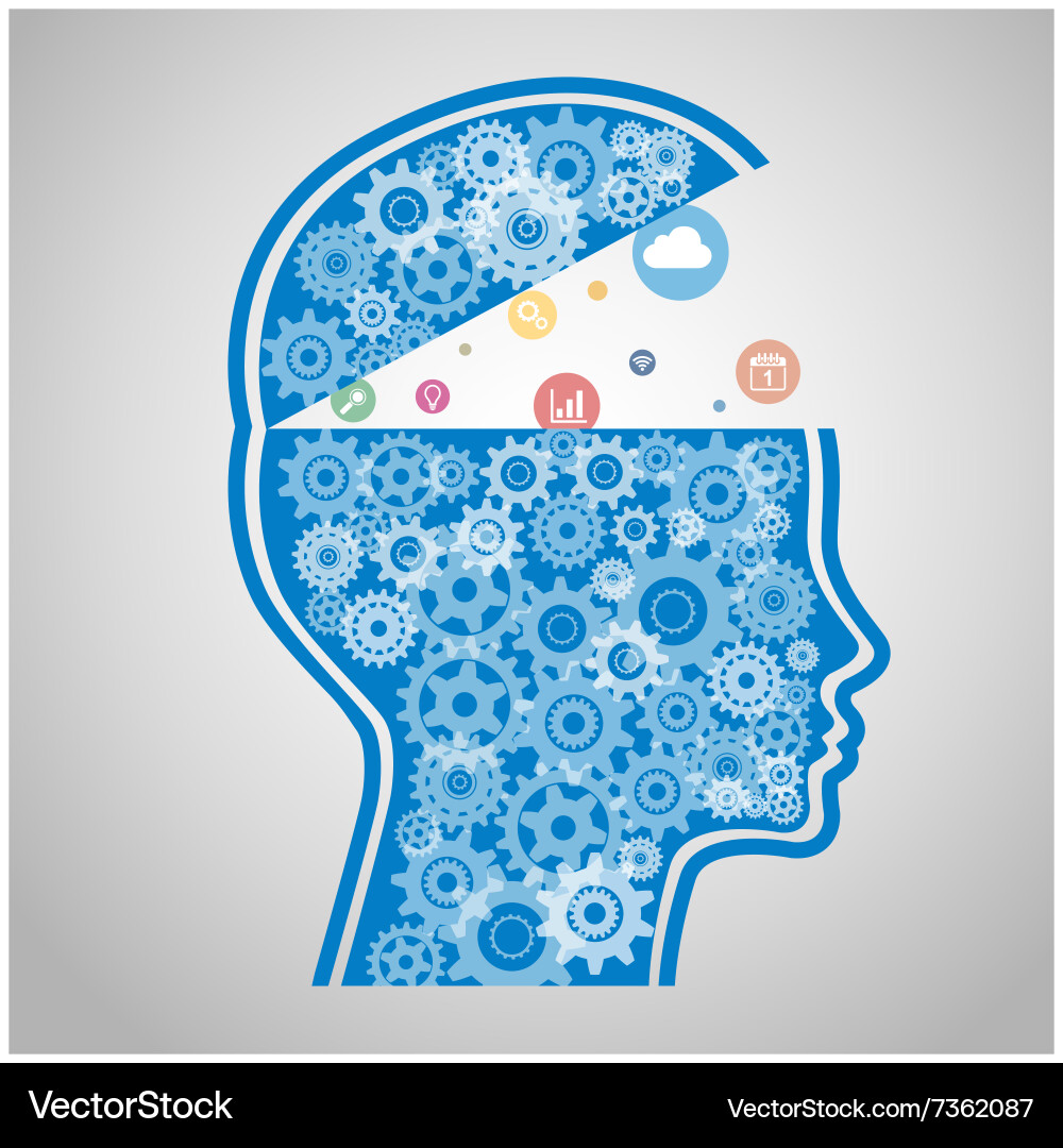 Artificial intelligence robot Vector Image