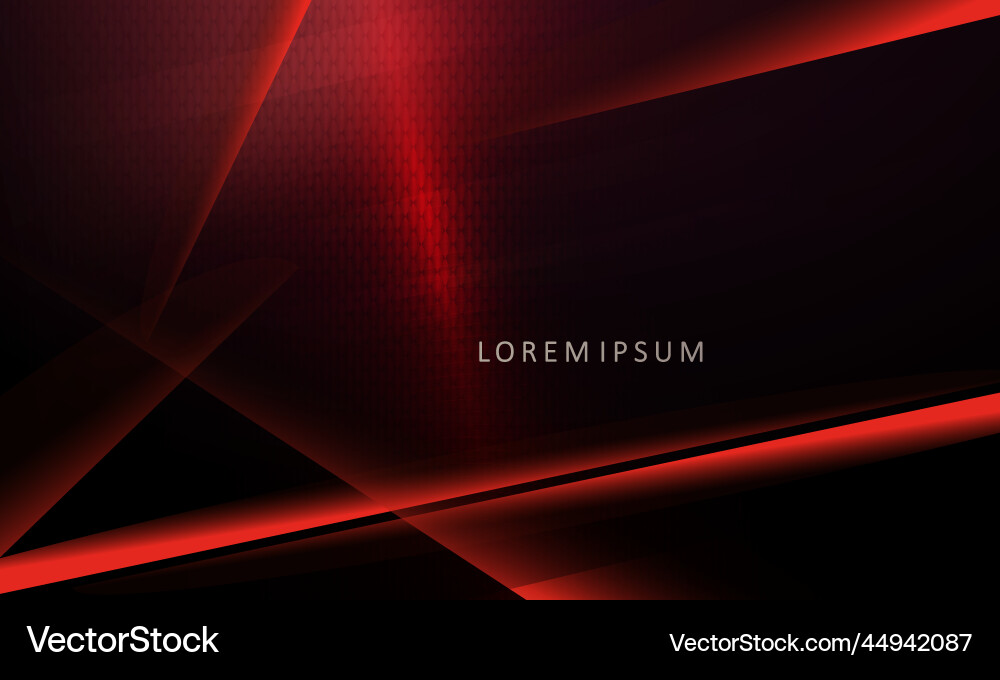 Black texture pattern with chaotic red thin sharp vector image