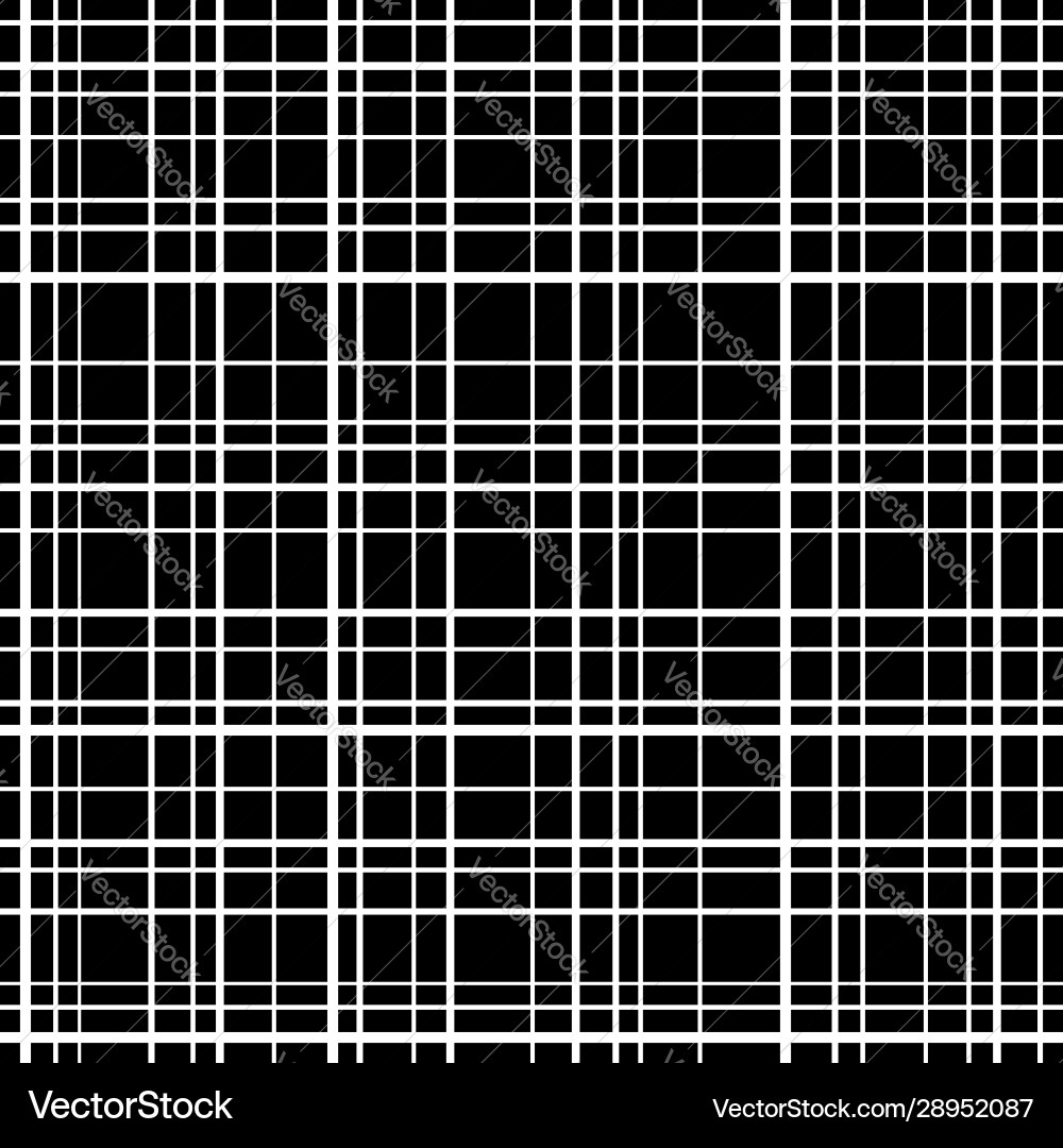 Cross line seamless pattern white grid lines vector image