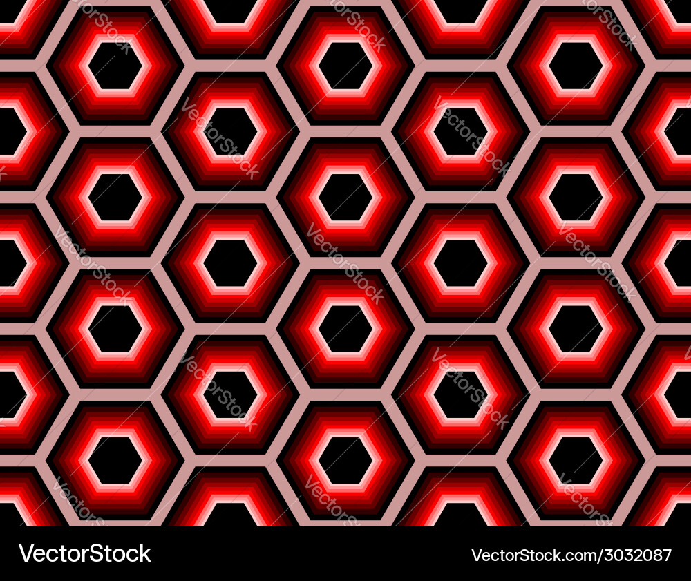 Design seamless colorful hexagon geometric pattern Design seamless colorful hexagon geometric pattern vector image