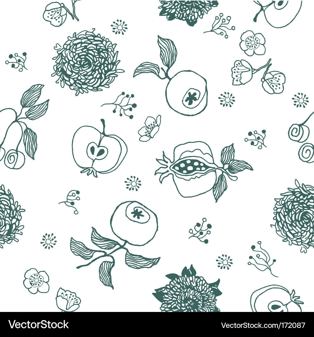 Floral Seamless Pattern Vector Image