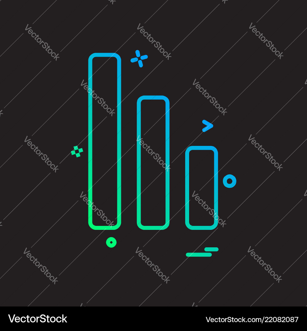 Graph icon design Vector Image