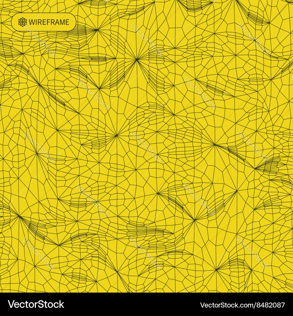 Grid background 3d vector image