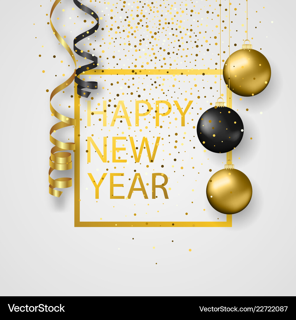 Merry christmas and happy new year Merry christmas and happy new year vector image