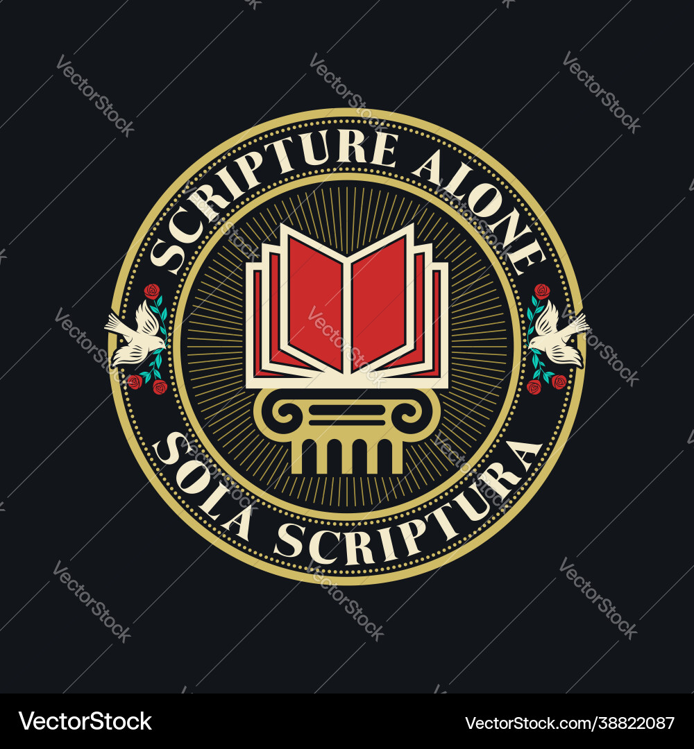 Solas Scriptura vector image
