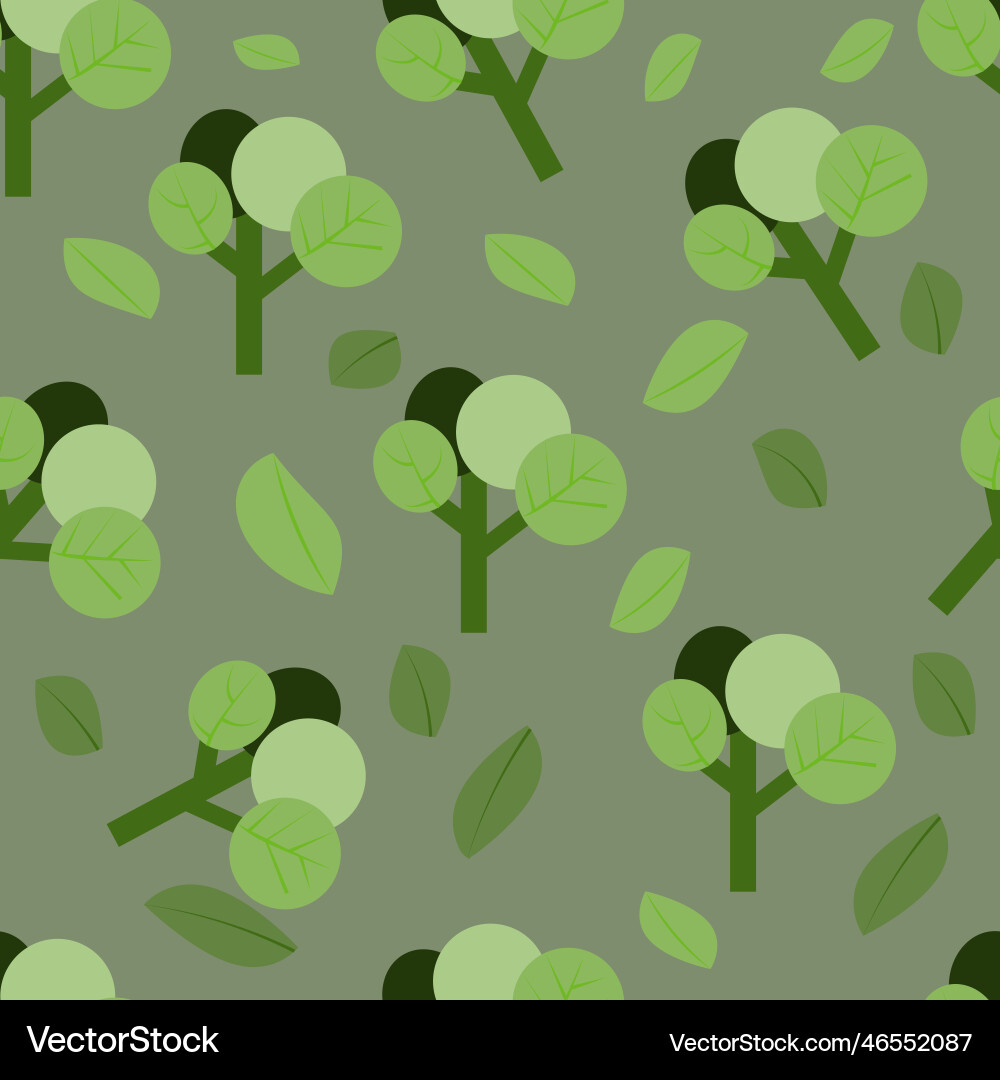 Tree pattern Vector Image