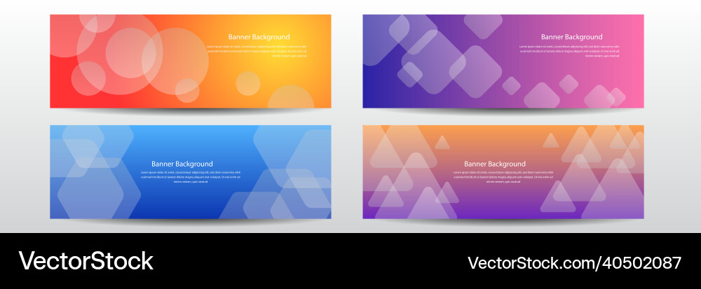 Web banner design template header for site Web banner design template header for site vector image
