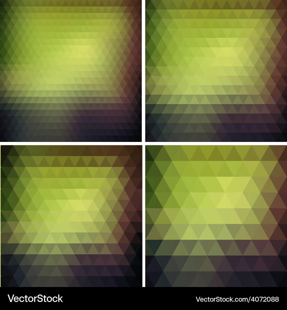 Abstract retro triangle background vector image