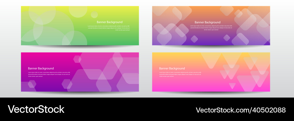 Abstract Website Header Banner Template vector image