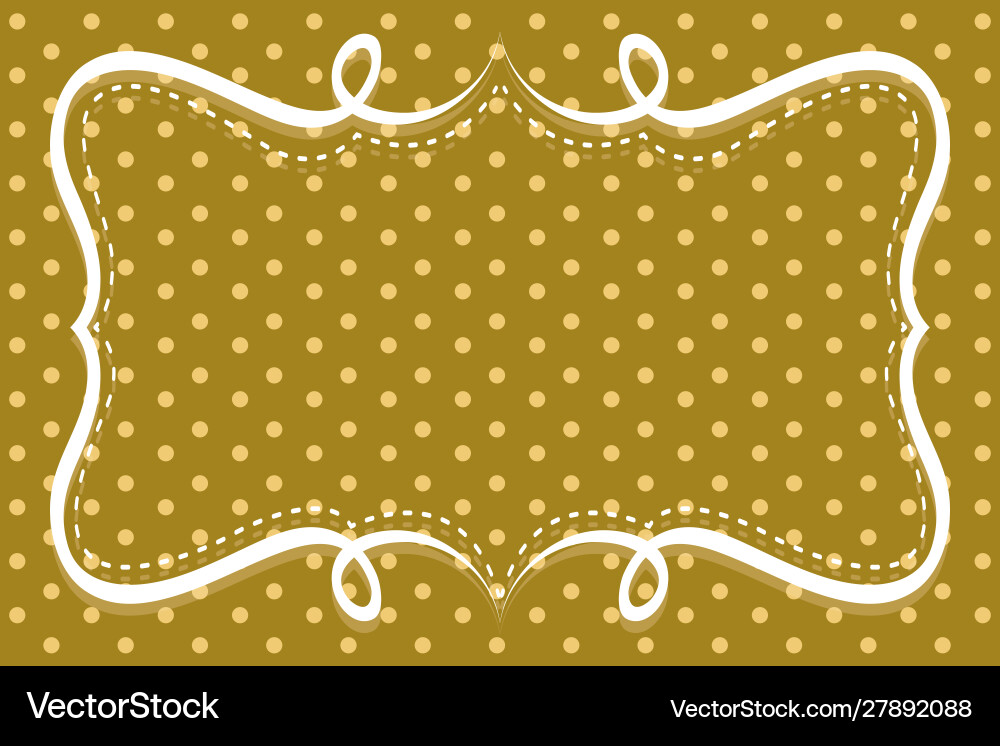 Background template with polka dot patterns vector image