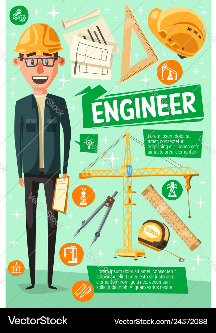 Construction Worker Cartoon Vector Image