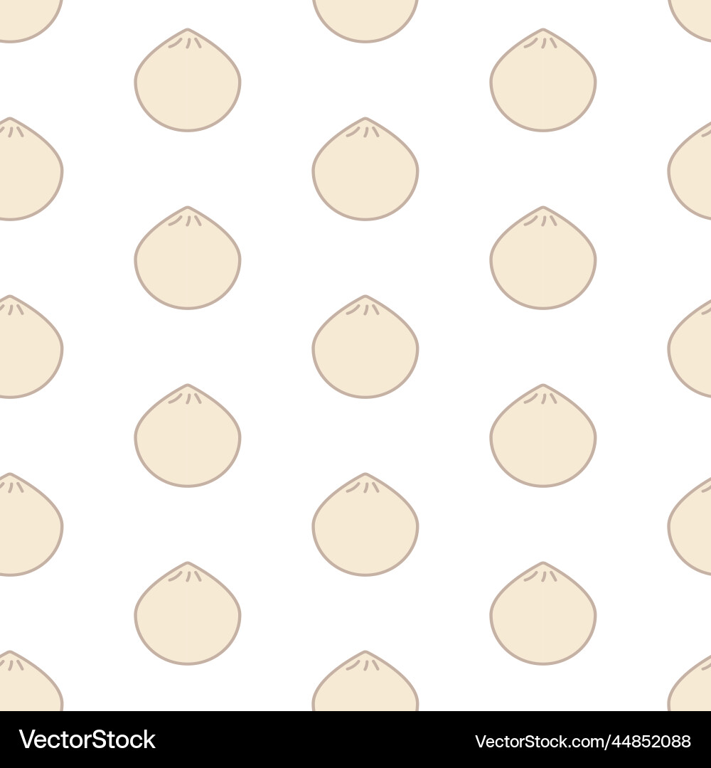 Dim sum seamless pattern Vector Image