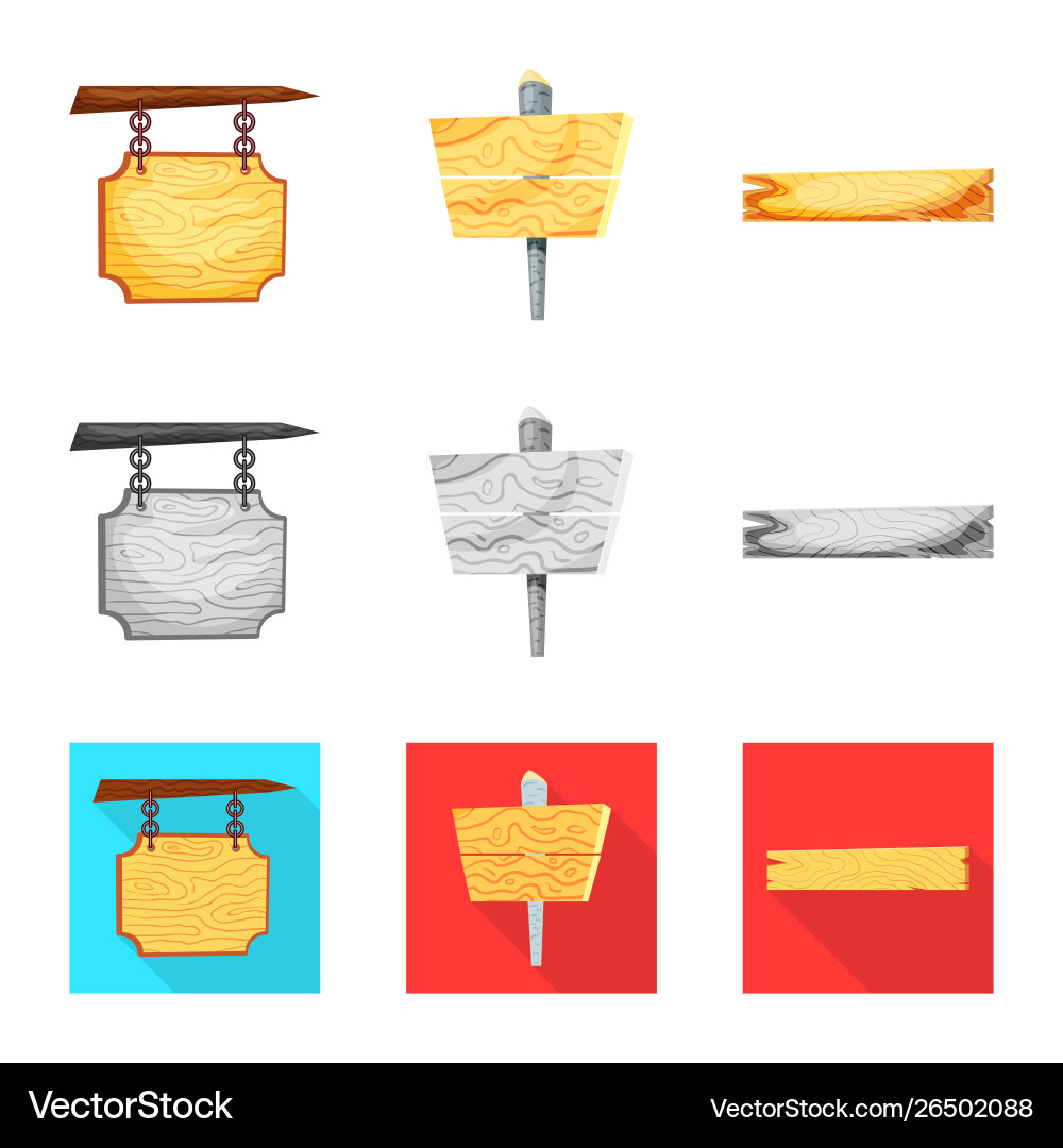 Isolated object raw and forest icon set Vector Image
