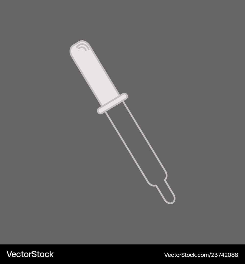 Pipette icon isolated on background element Pipette icon isolated on background element Vector Image