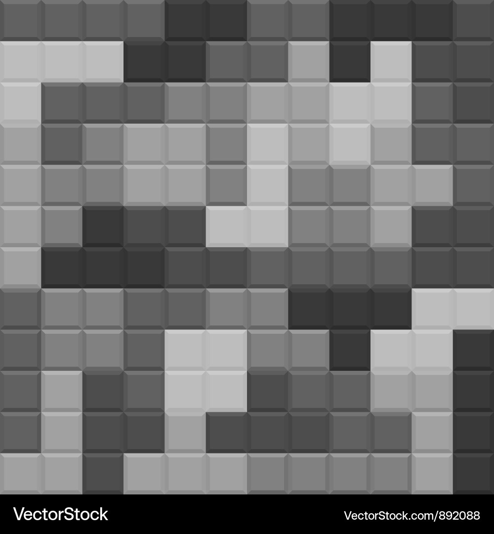 Seamless Monochrome Block Pattern vector image