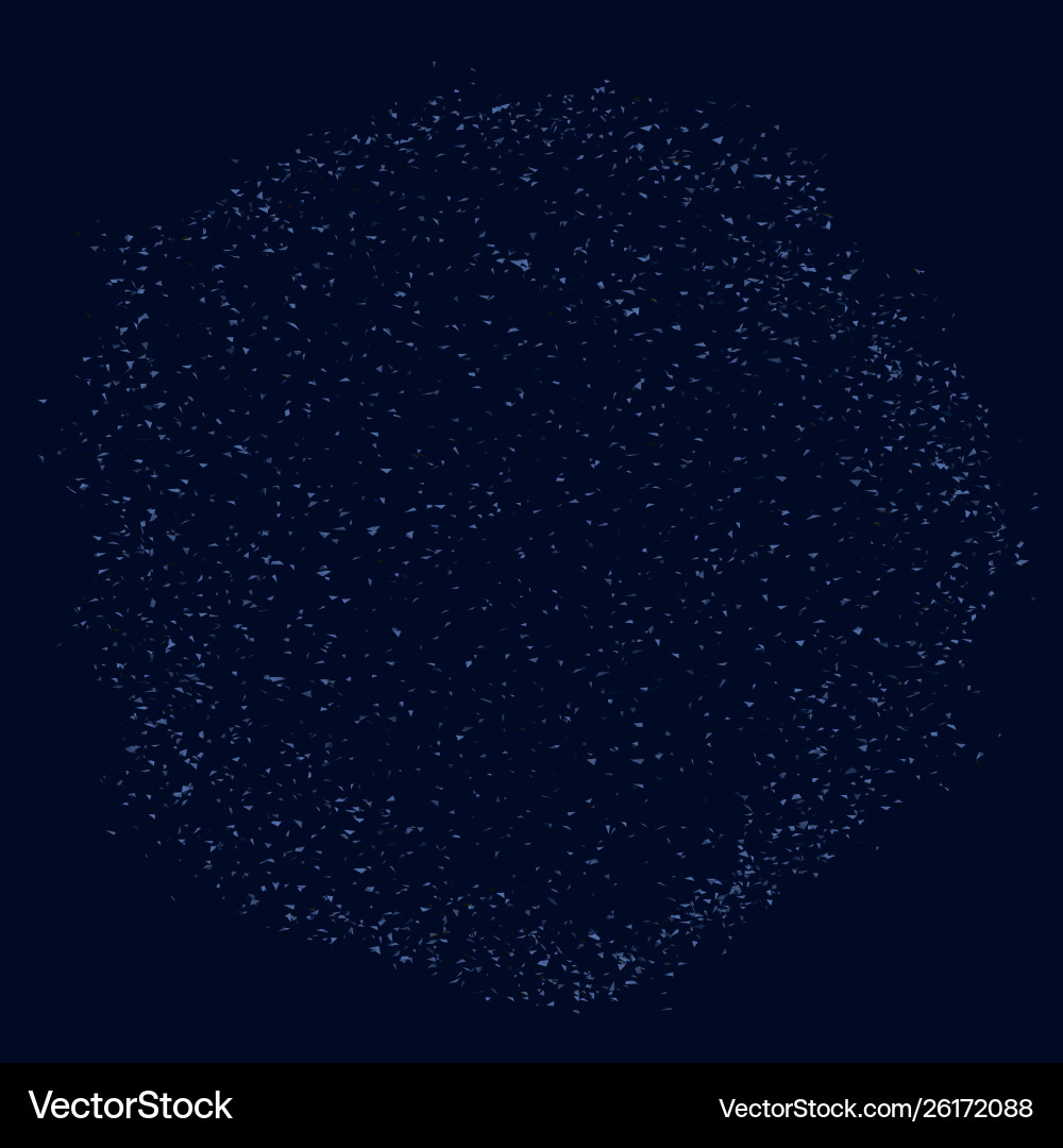 Sphere consisting many small particles Sphere consisting many small particles vector image