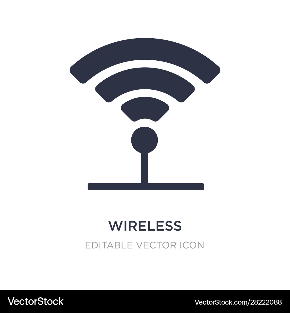 Wireless icon on white background simple element Wireless icon on white background simple element vector image