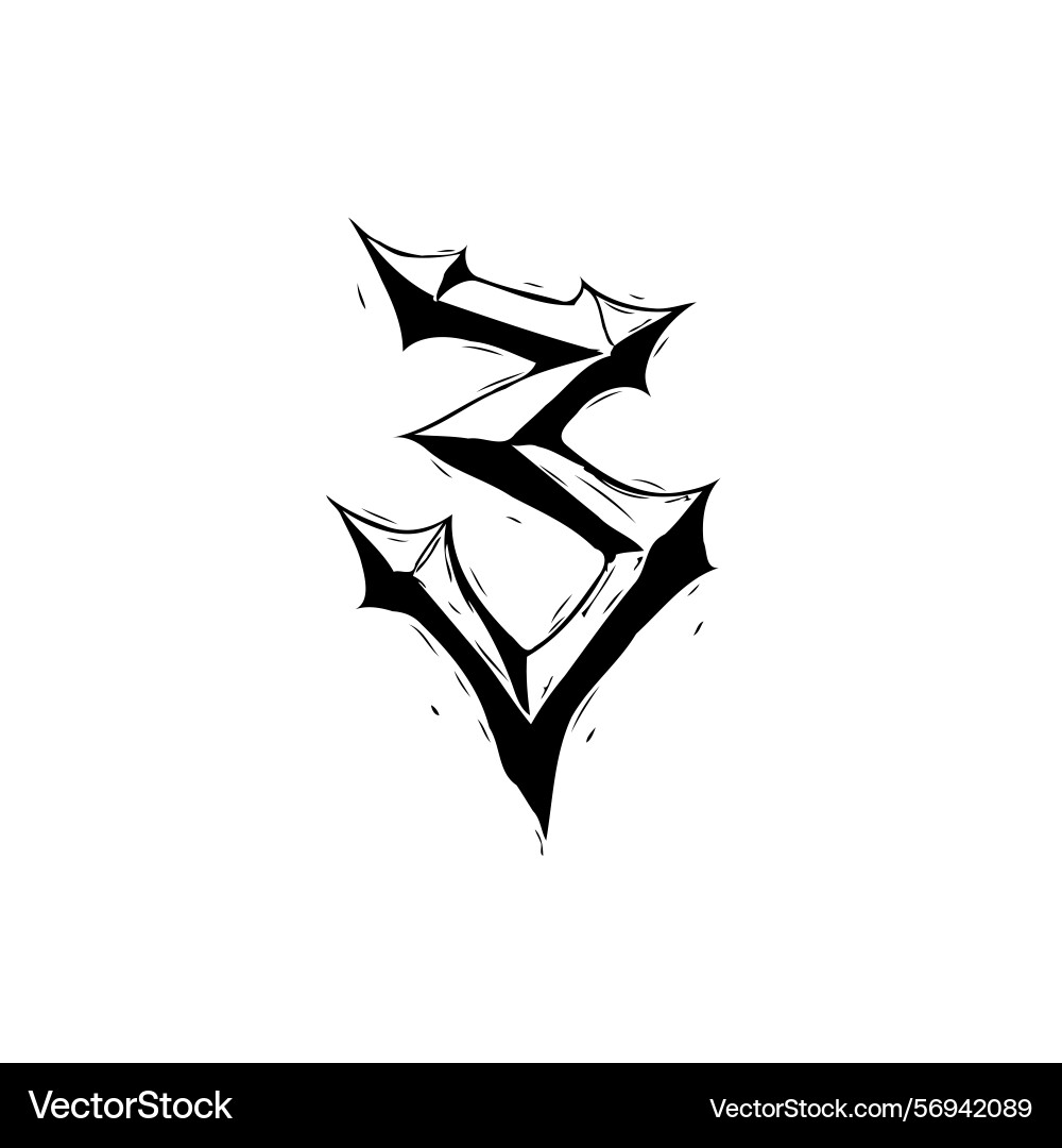 Abstract conceptual design featuring sharp angles Vector Image