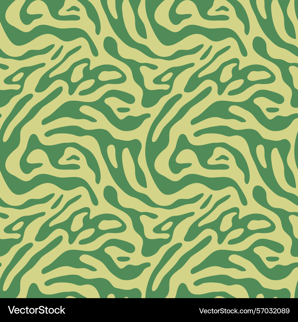 Abstract wavy y2k shape seamless pattern modern Vector Image