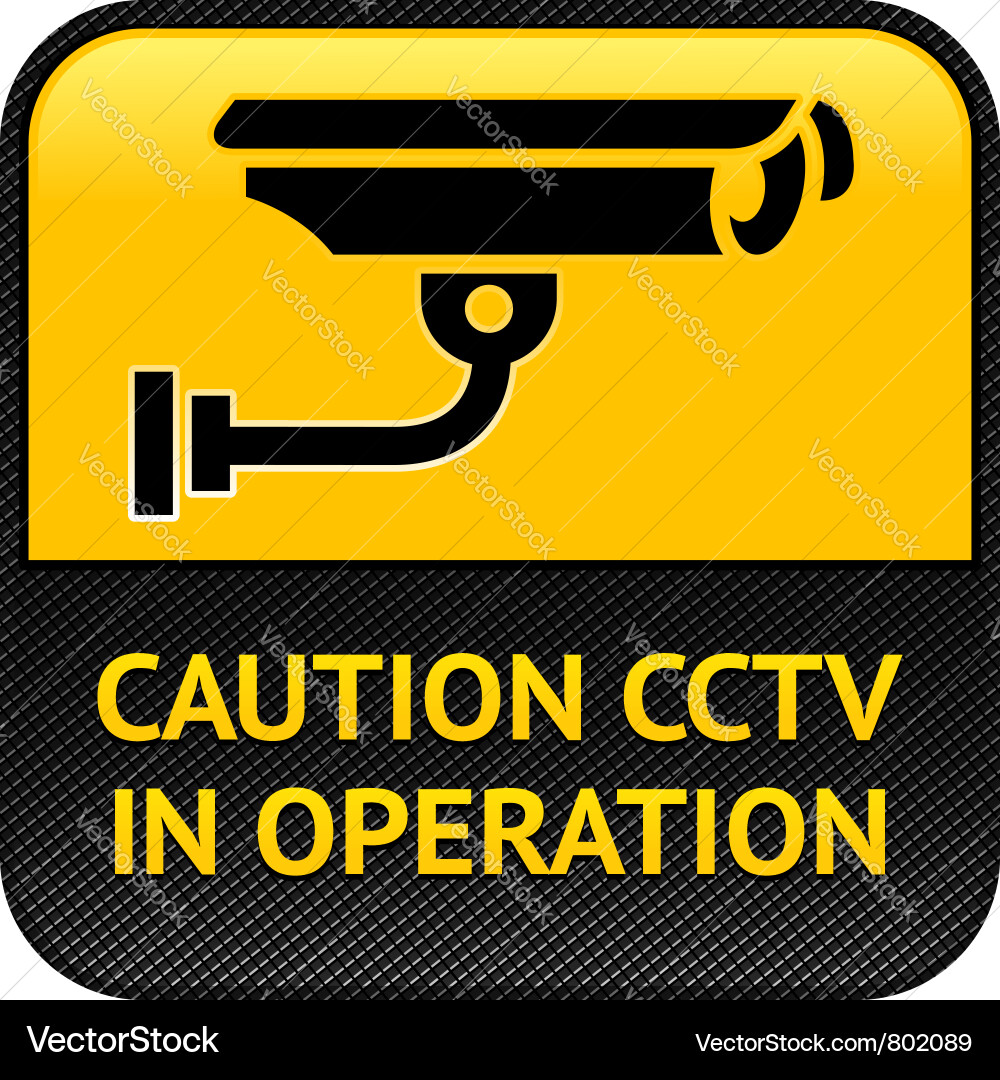 Cctv symbol pictograph security camera Vector Image