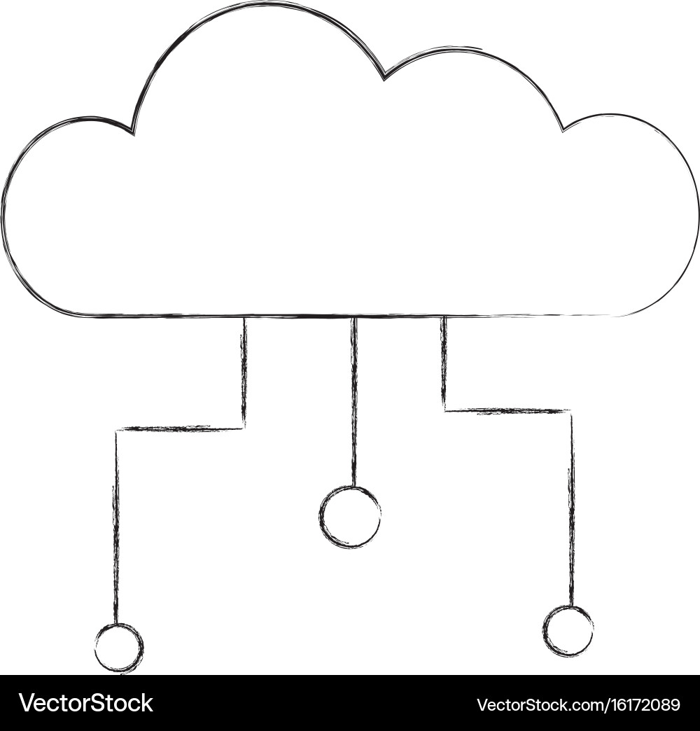 Cloud computing isolated icon Vector Image