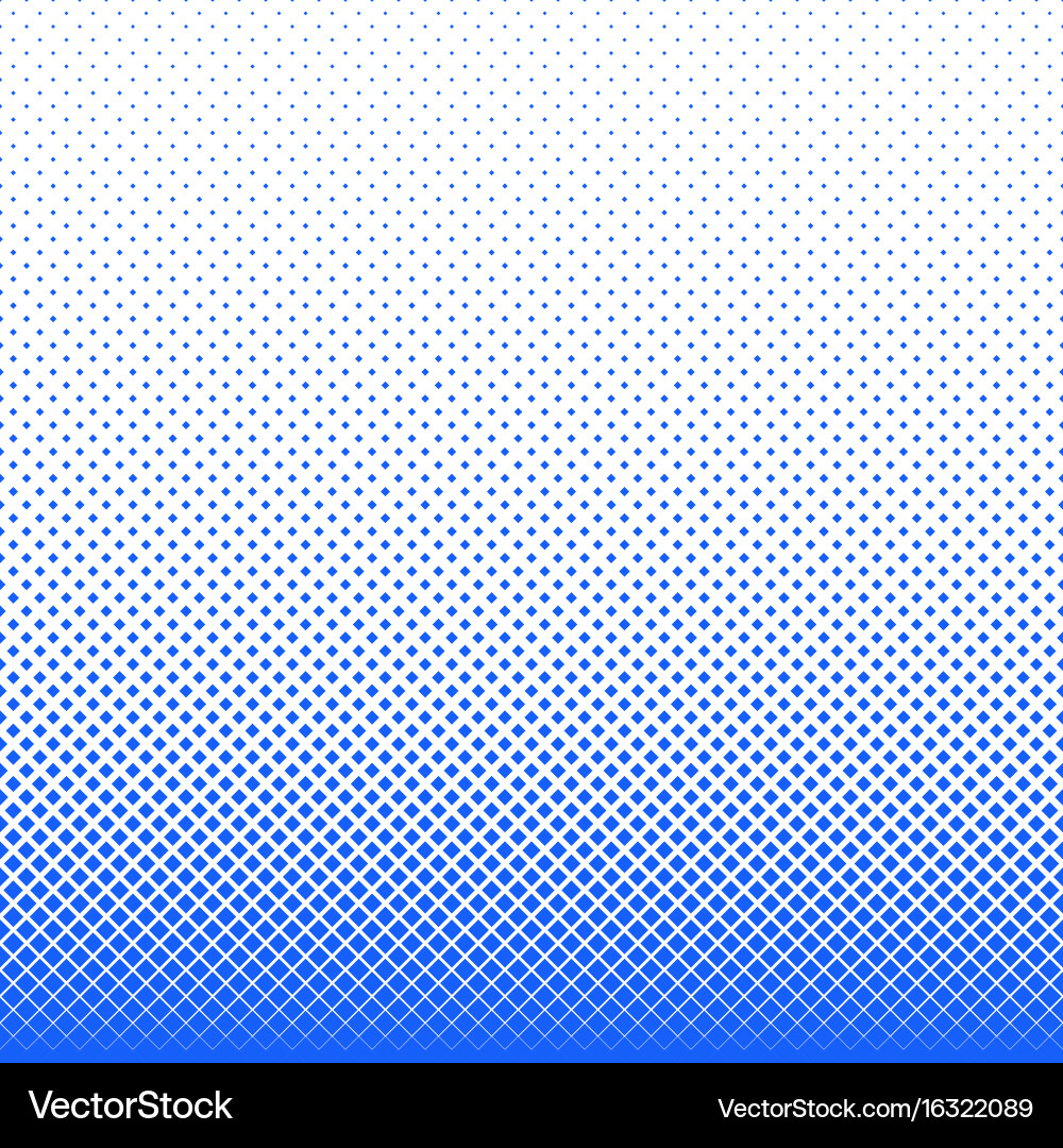 Geometrical halftone square pattern background vector image