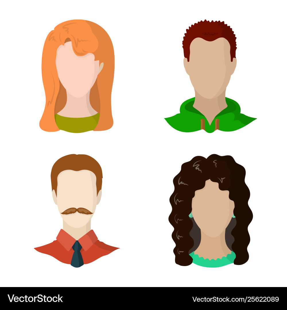 Isolated object avatar and dummy sign set Isolated object avatar and dummy sign set vector image