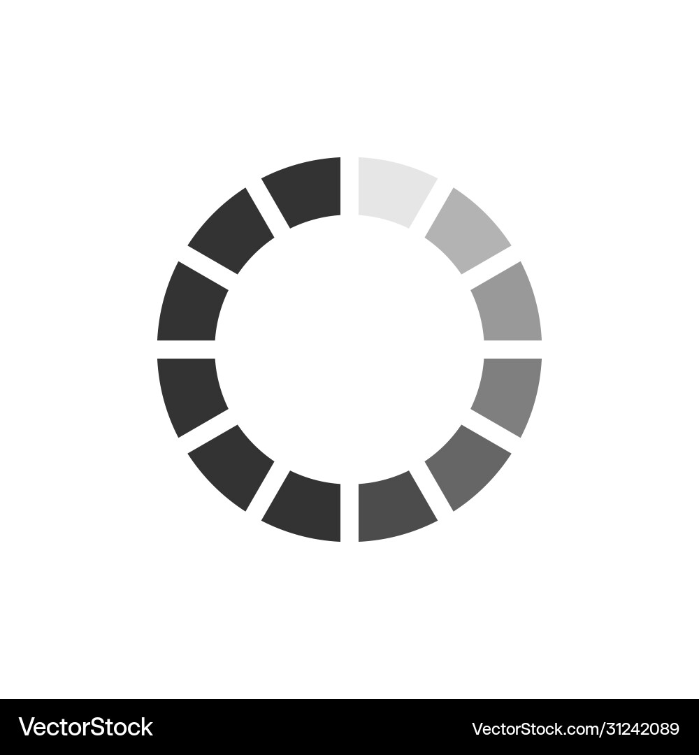 Loading progress or load circle icon Loading progress or load circle icon vector image