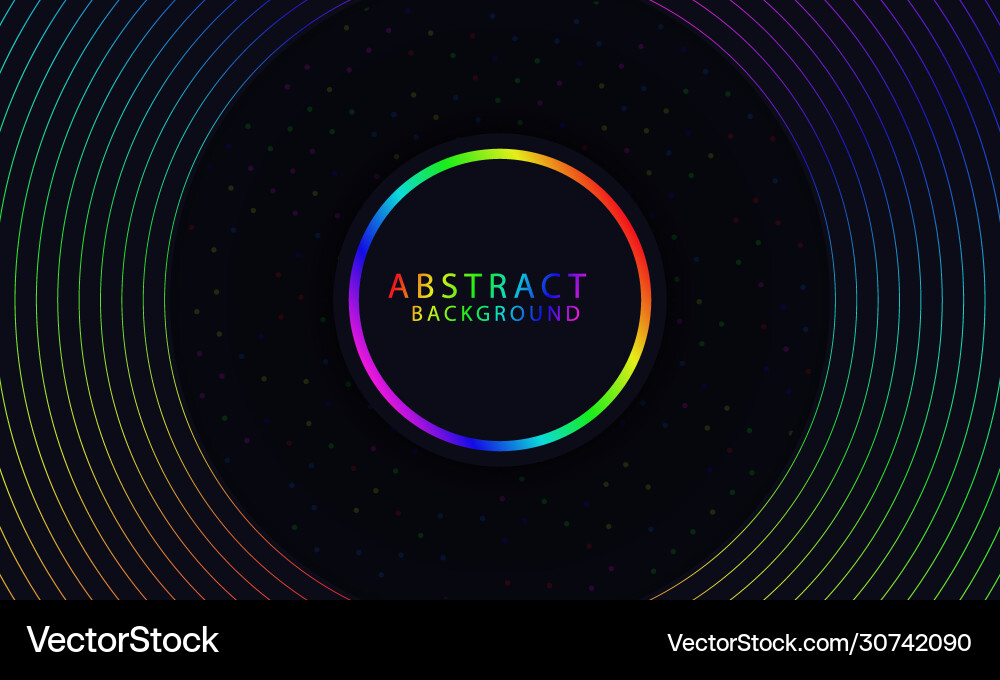 Abstract background with colorful circles and dots vector image