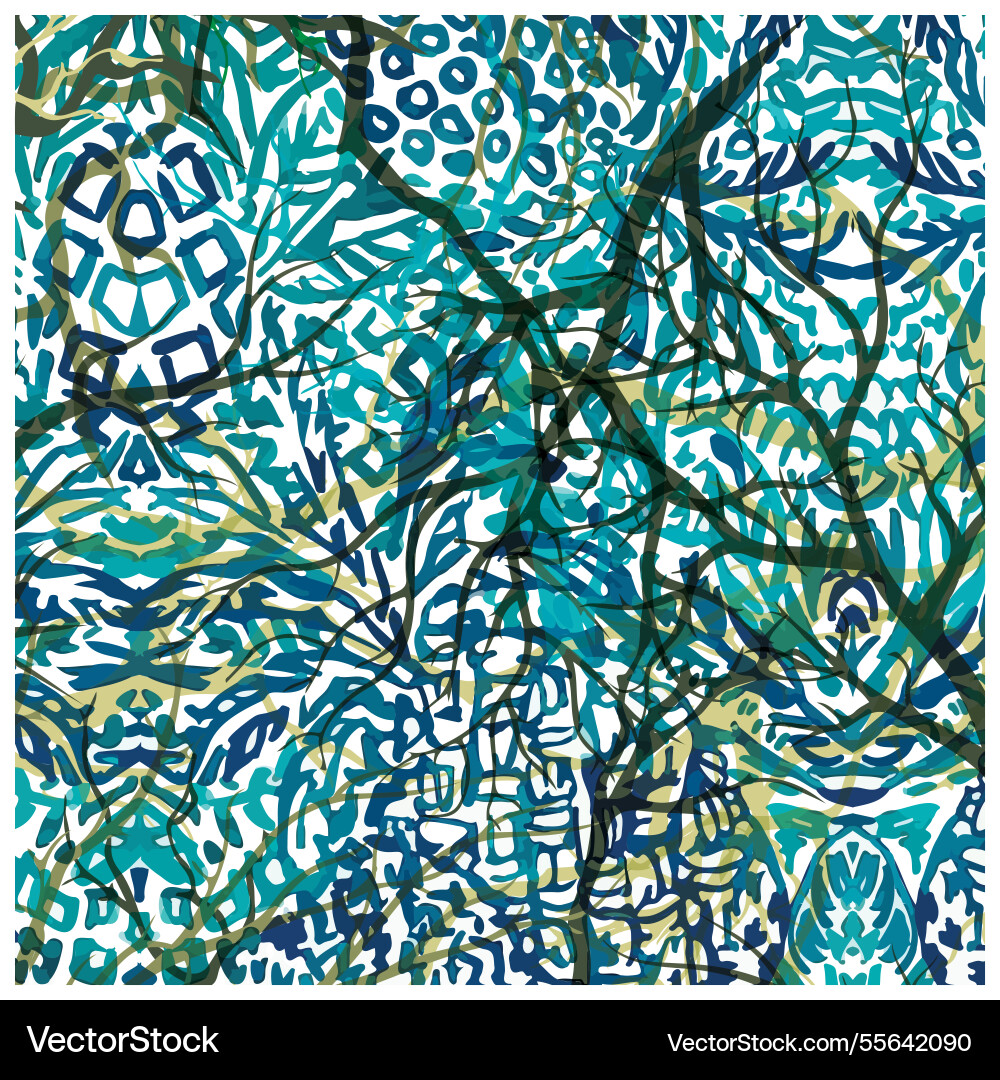 Abstract camouflage seamless print pattern Abstract camouflage seamless print pattern Vector Image
