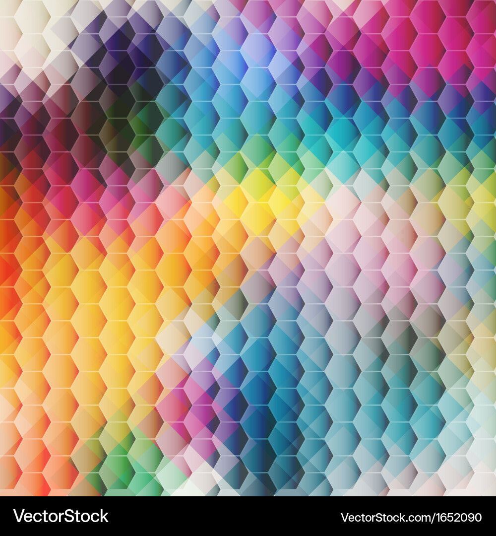 Abstract color background with cell vector image