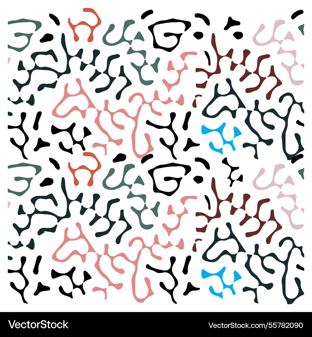 Abstract seamless textured print pattern Vector Image