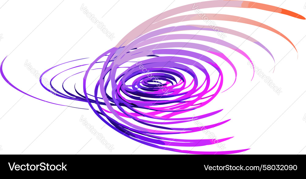 Abstract Spiral Vortex Pattern Vector Image