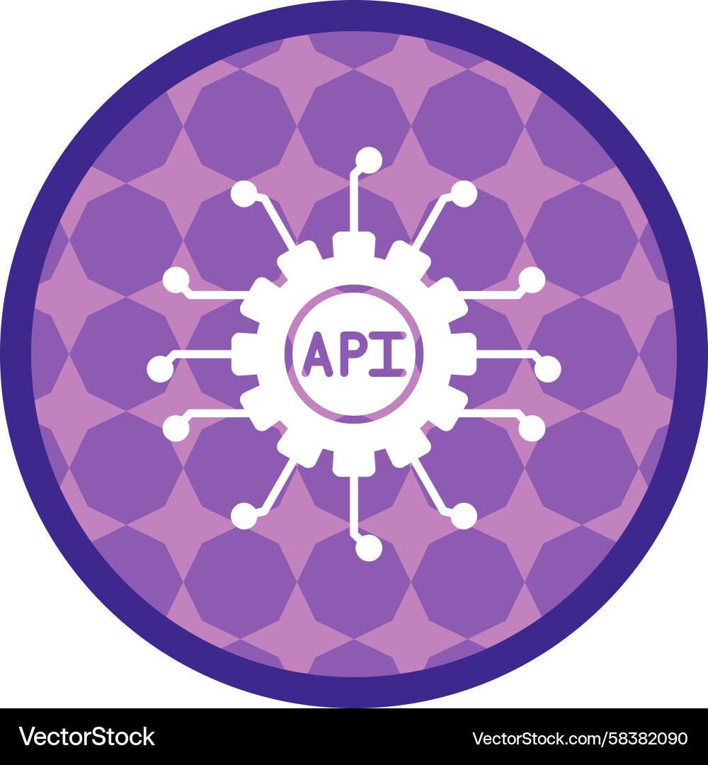 API Endpoint Icon Vector Image