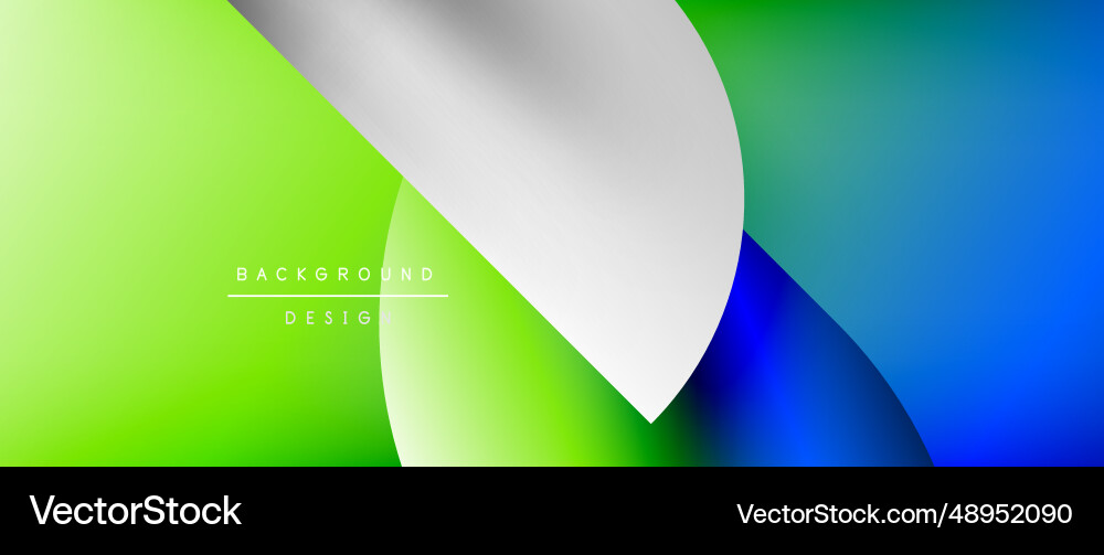 Circles and round shapes with gradients minimal Vector Image