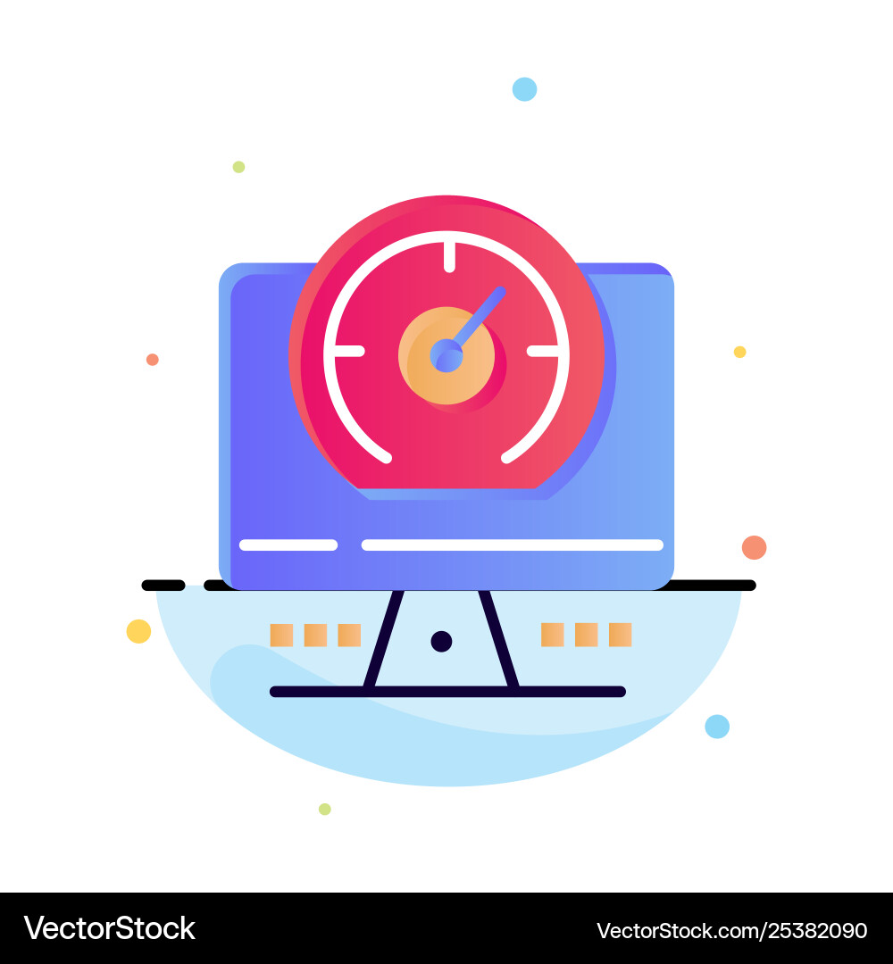 Compass computer timer location abstract flat Compass computer timer location abstract flat vector image