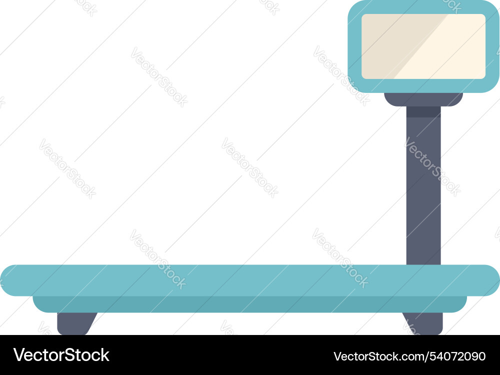 Digital platform scale showing empty reading Digital platform scale showing empty reading vector image