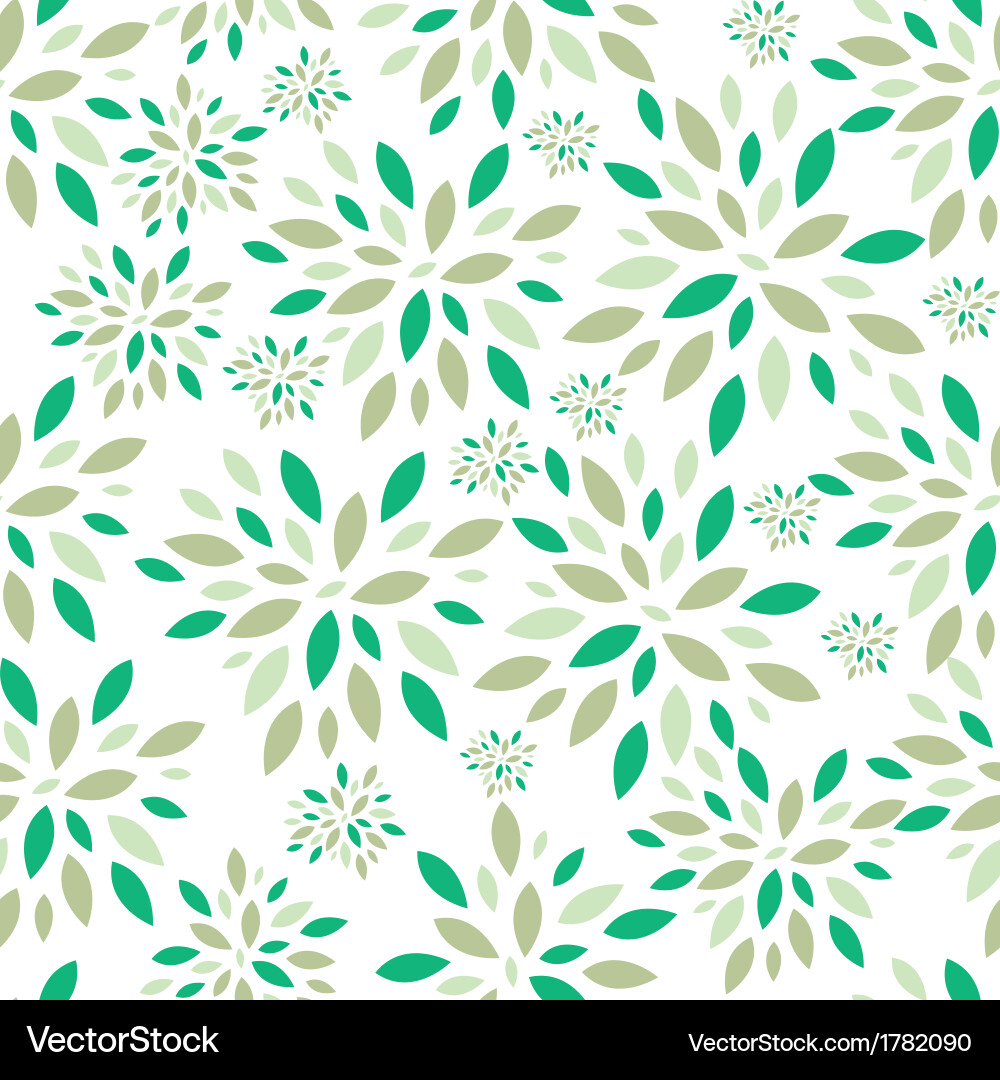 Green Leaf Pattern Background Vector Image