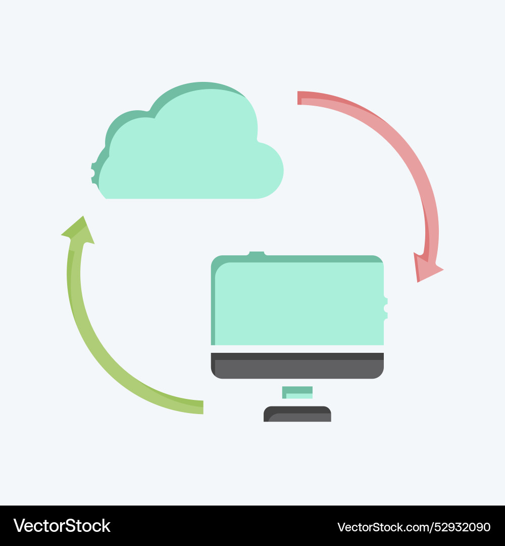 Icon backup data related to network symbol doodle Icon backup data related to network symbol doodle Vector Image