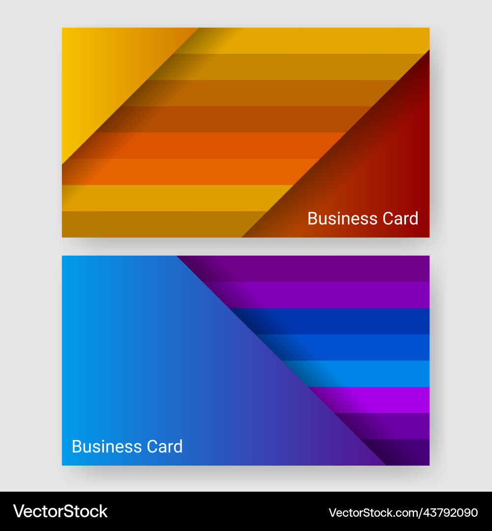 Templates background name card stripe pattern Vector Image