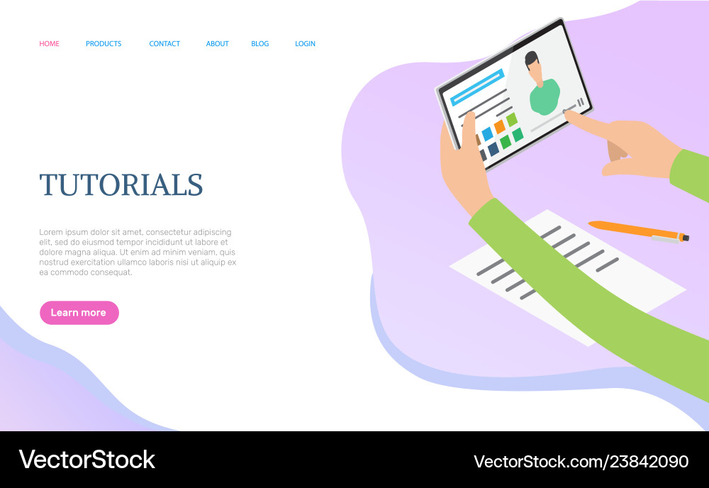 Tutorials web training knowledge network Tutorials web training knowledge network vector image