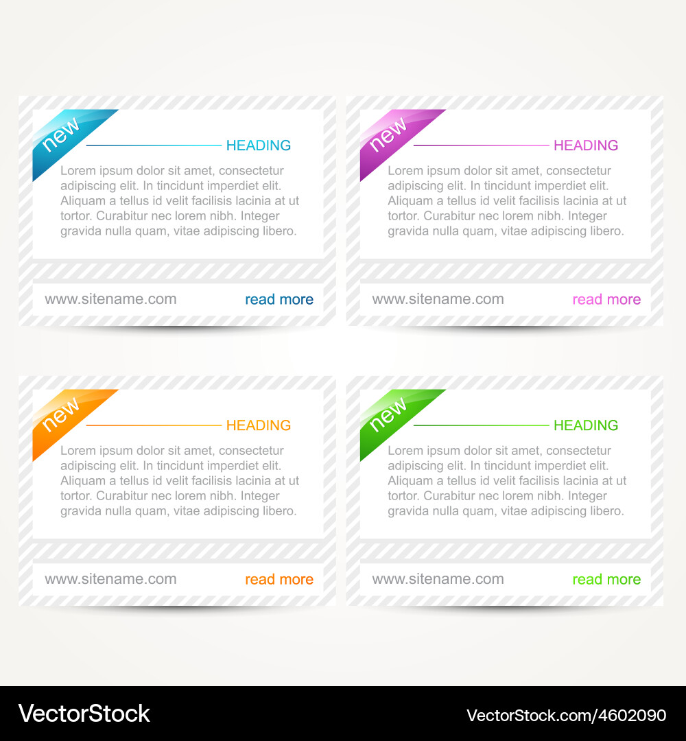 Web elements Vector Image
