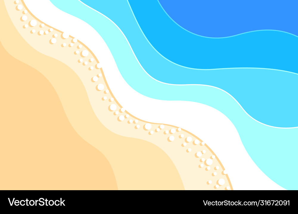 Abstract Blue Ocean Waves Background – Royalty-Free Vector | VectorStock