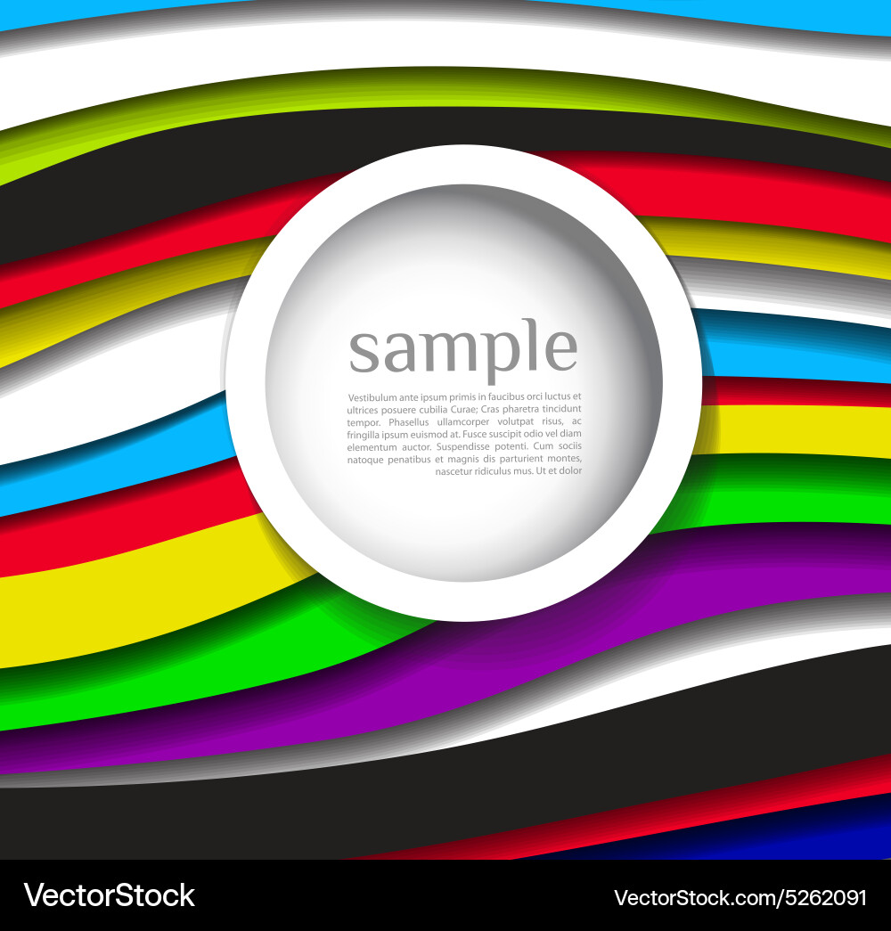 Abstract colorful lines background vector image